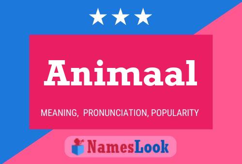 Animaal Name Poster