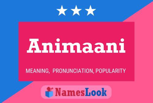 Animaani Name Poster