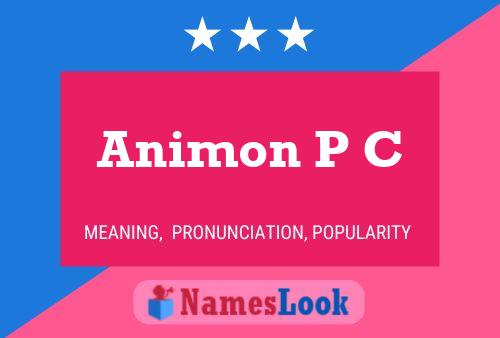 Animon P C Name Poster