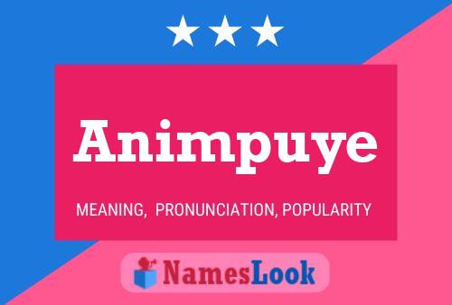 Animpuye Name Poster