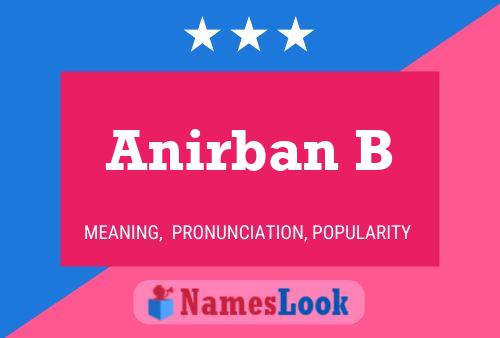 Anirban B Name Poster