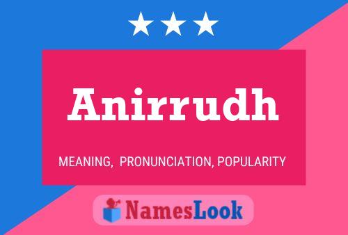 Anirrudh Name Poster