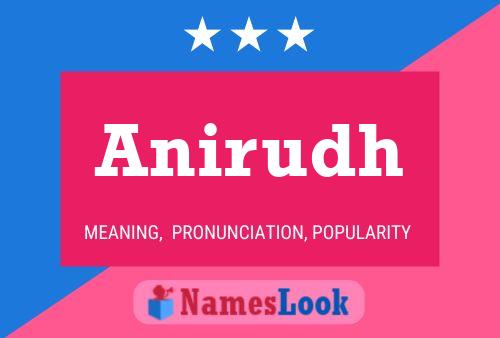 Anirudh Name Poster