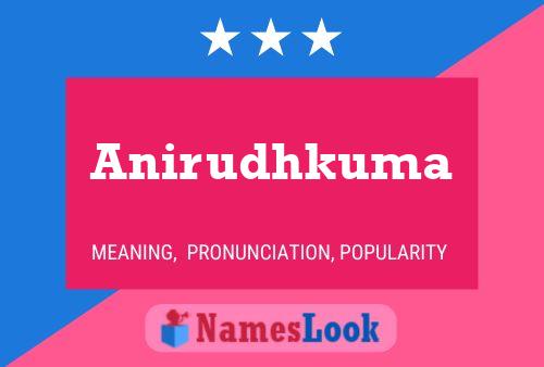 Anirudhkuma Name Poster