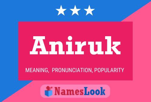 Aniruk Name Poster