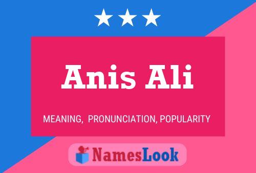 Anis Ali Name Poster