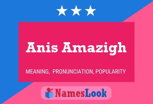 Anis Amazigh Name Poster