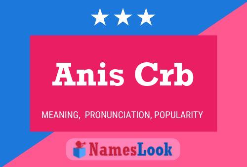 Anis Crb Name Poster