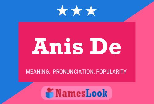 Anis De Name Poster