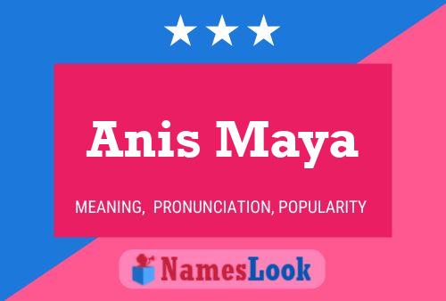 Anis Maya Name Poster