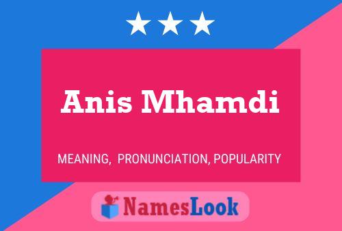 Anis Mhamdi Name Poster