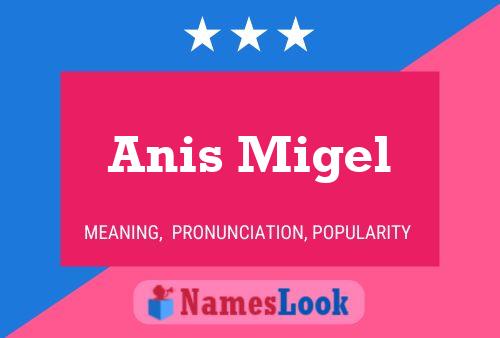 Anis Migel Name Poster