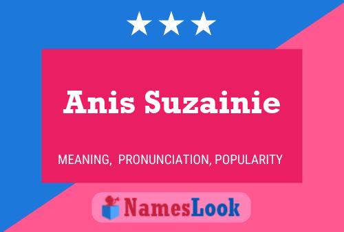 Anis Suzainie Name Poster