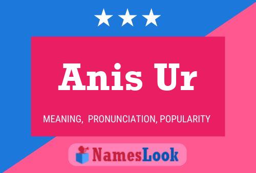 Anis Ur Name Poster