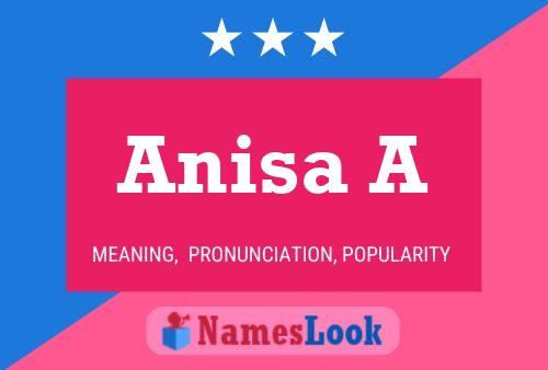 Anisa A Name Poster