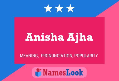 Anisha Ajha Name Poster