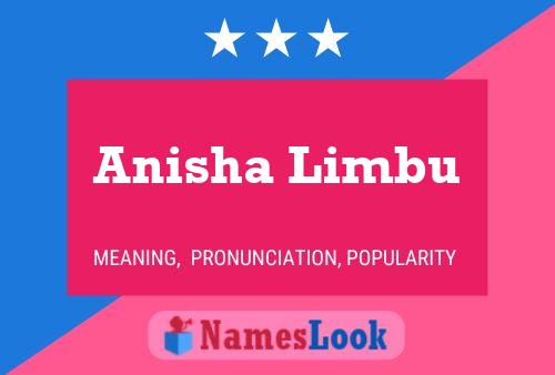 Anisha Limbu Name Poster