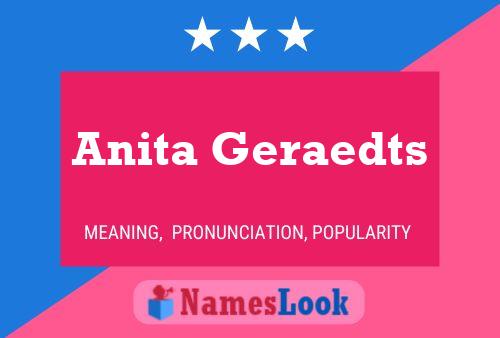 Anita Geraedts Name Poster