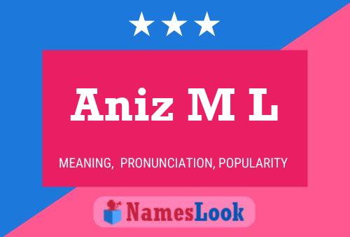 Aniz M L Name Poster