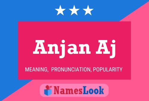 Anjan Aj Name Poster