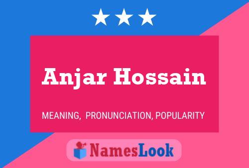 Anjar Hossain Name Poster