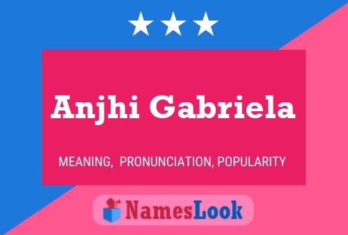 Anjhi Gabriela Name Poster