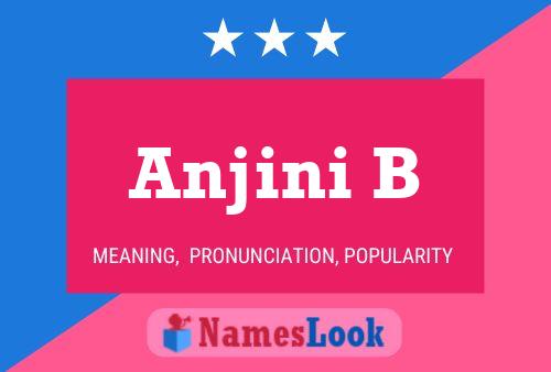 Anjini B Name Poster