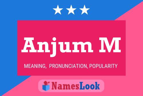 Anjum M Name Poster