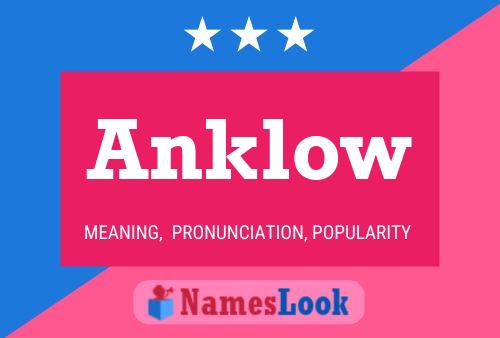 Anklow Name Poster