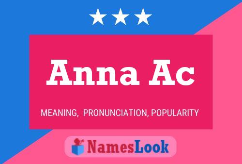 Anna Ac Name Poster