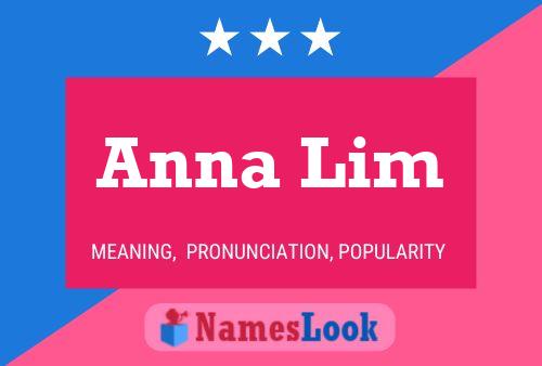 Anna Lim Name Poster