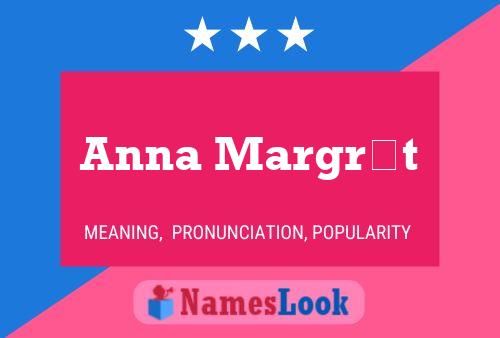 Anna Margrét Name Poster