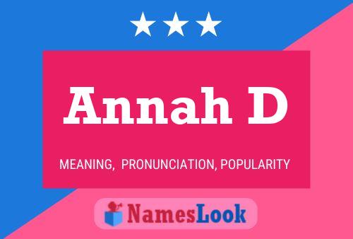 Annah D Name Poster