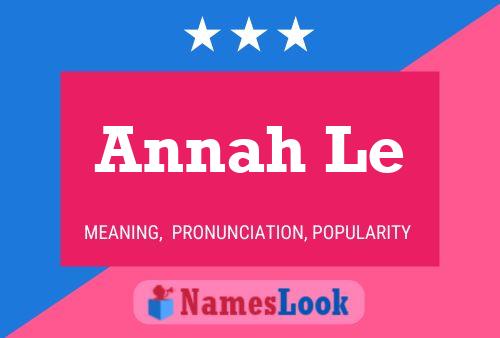 Annah Le Name Poster