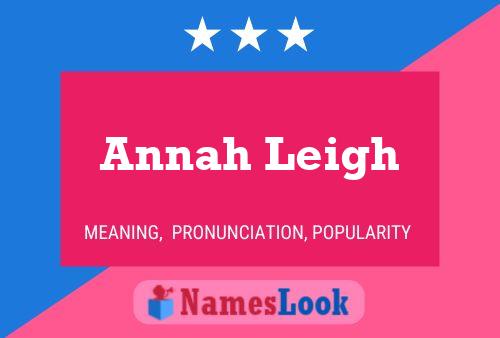 Annah Leigh Name Poster