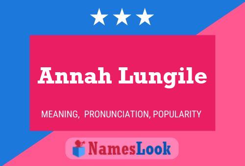 Annah Lungile Name Poster