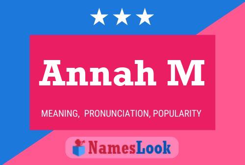 Annah M Name Poster