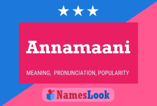 Annamaani Name Poster