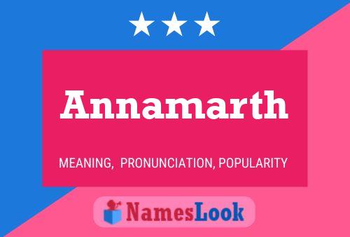 Annamarth Name Poster