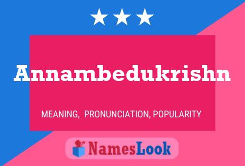 Annambedukrishn Name Poster