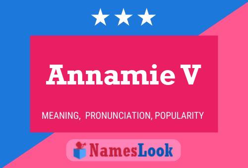 Annamie V Name Poster