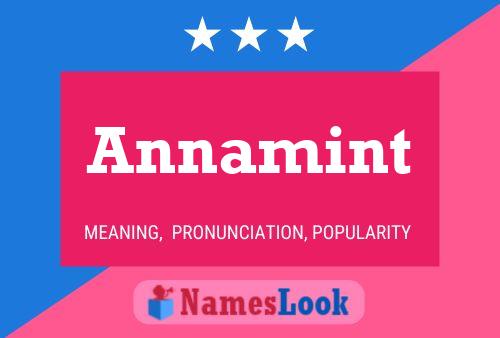 Annamint Name Poster