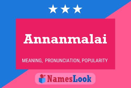 Annanmalai Name Poster