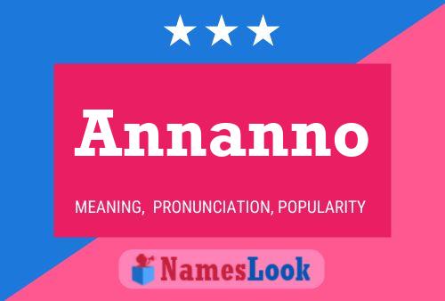 Annanno Name Poster