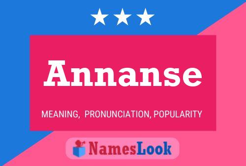 Annanse Name Poster