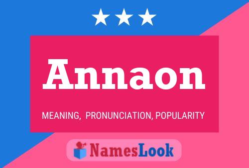 Annaon Name Poster