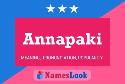 Annapaki Name Poster