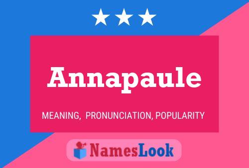 Annapaule Name Poster