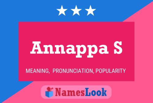 Annappa S Name Poster