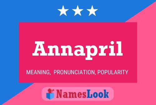 Annapril Name Poster